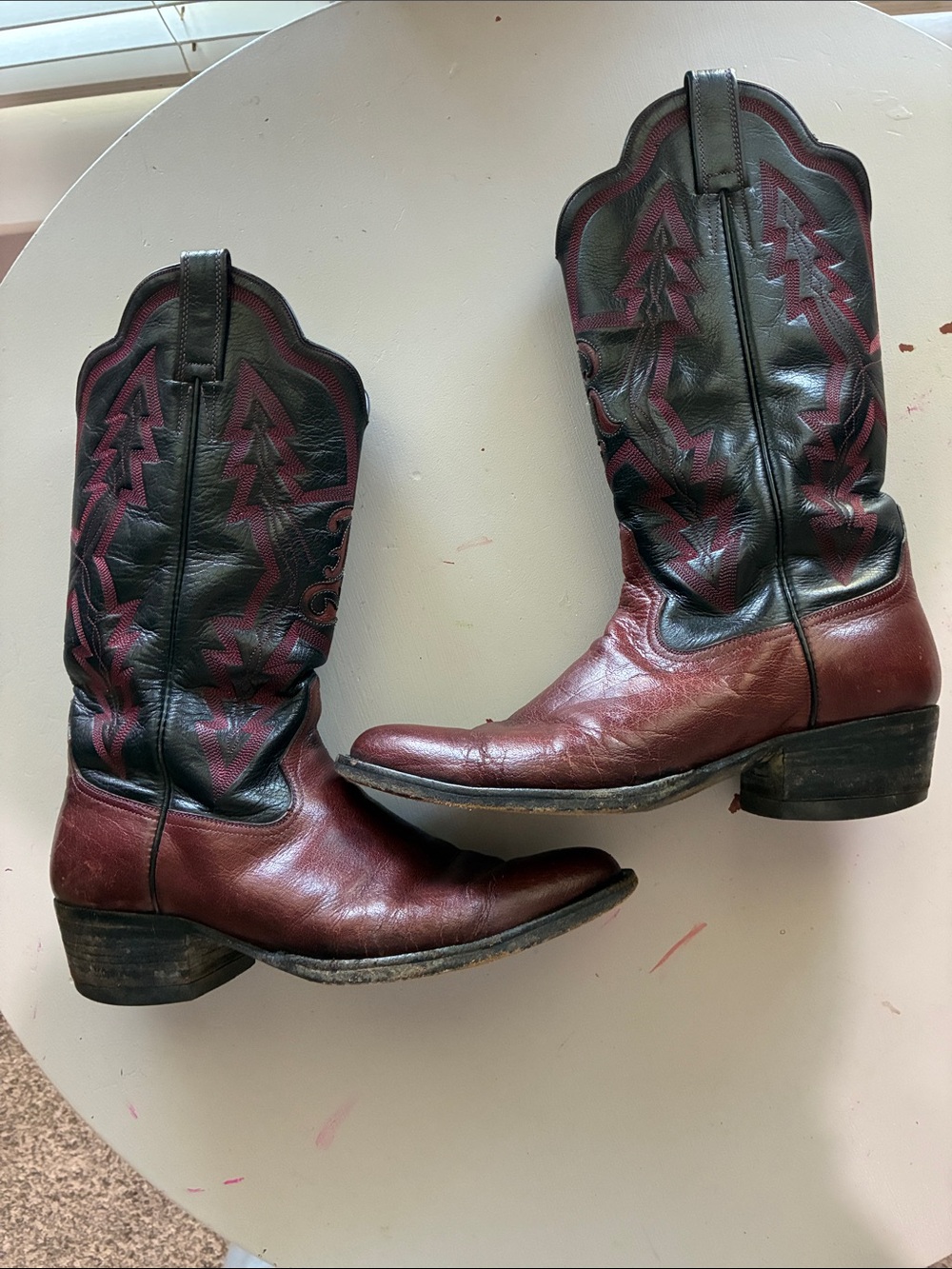Eli Rios & Sons Mercedes Tx vintage leather handmade cowboy boots